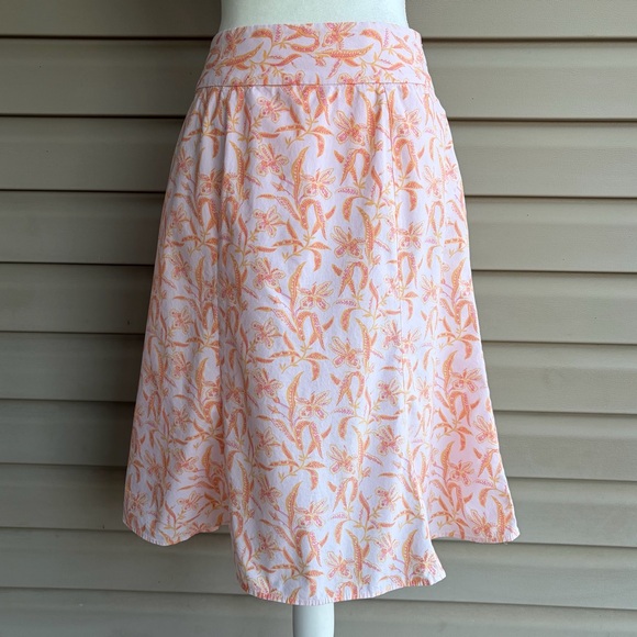 GAP Dresses & Skirts - •GAP• Peach/Pink Floral A-Line Skirt – Size 6